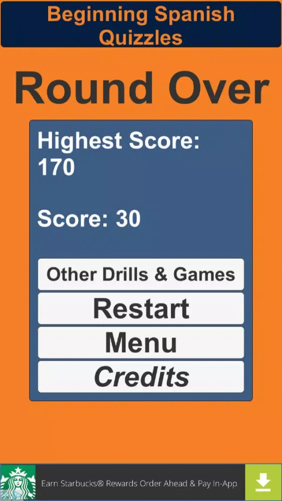 Beginning Spanish Quizzles スクリーンショット