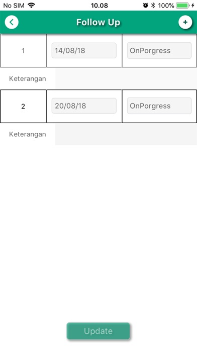 Screenshot di SMS
