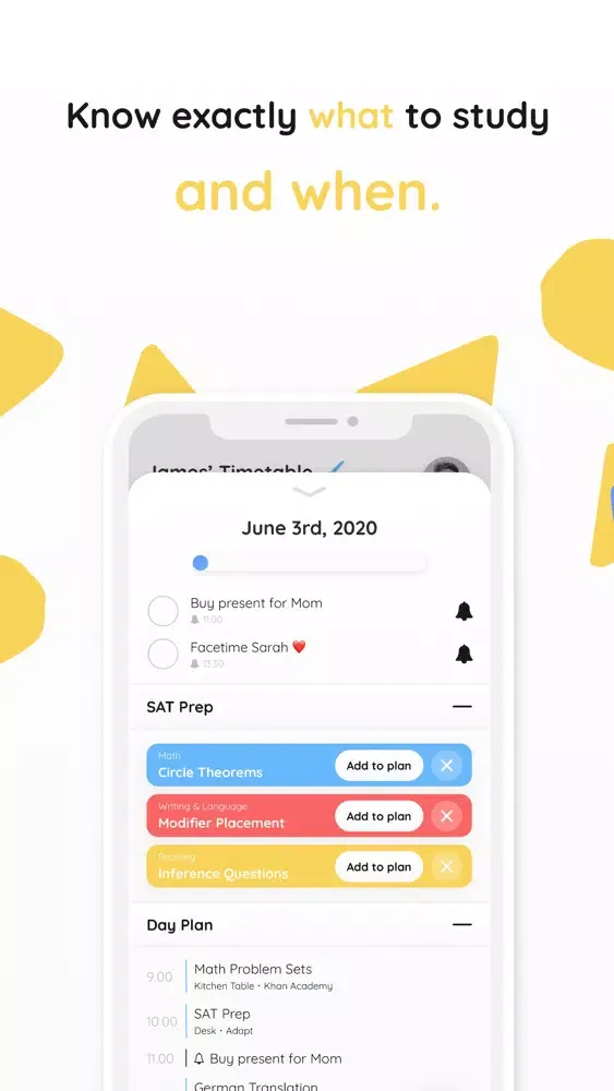 Adapt - Study Planner Ekran Görüntüleri