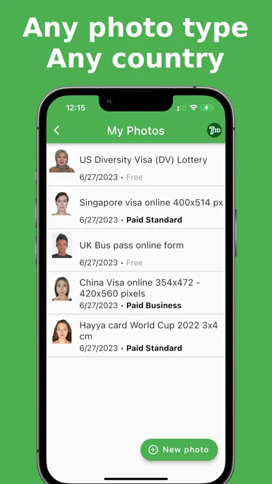 7ID: passport photos Ekran Görüntüleri