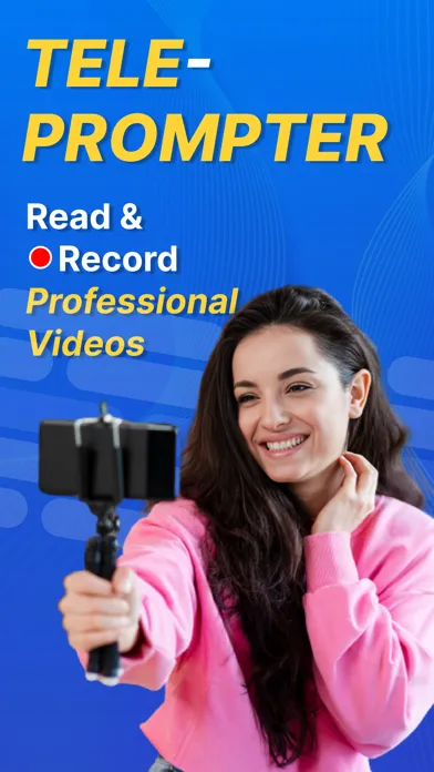 Ảnh chụp màn hình của Teleprompter - AI Captions App