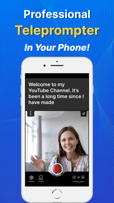 Tangkapan layar Teleprompter - AI Captions App