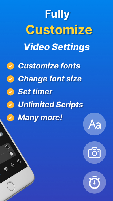 Tangkapan layar Teleprompter - AI Captions App