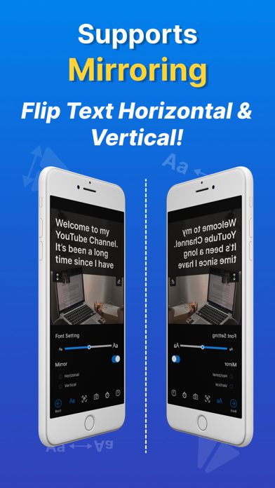 Tangkapan layar Teleprompter - AI Captions App