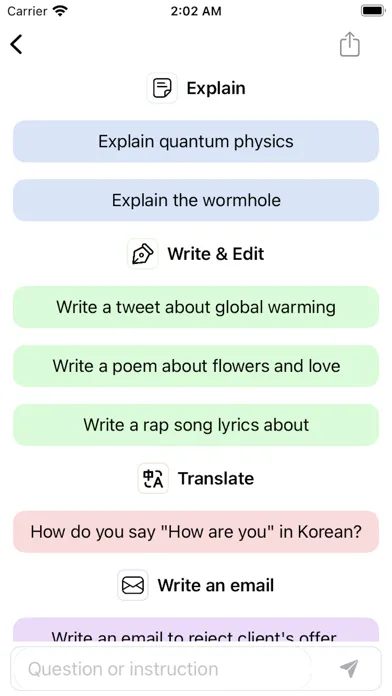 Captures d'écran de Askbot - Cutest Chatbot Yet