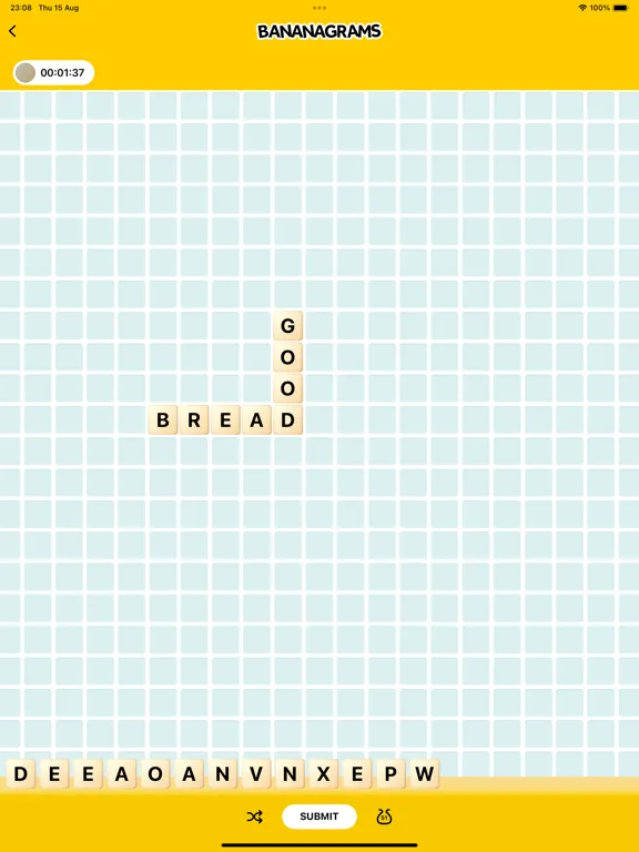 ภาพหน้าจอของ Bananagrams iPad 