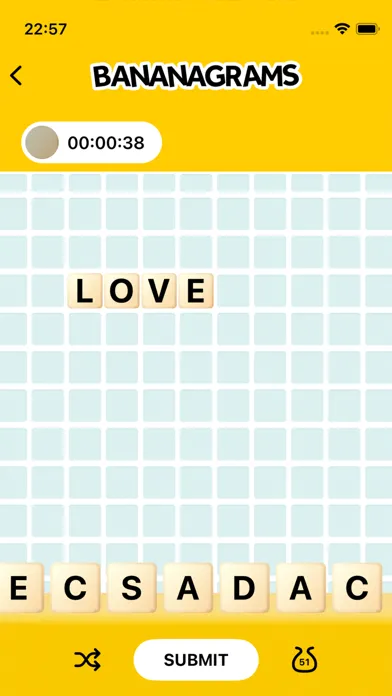 ภาพหน้าจอของ Bananagrams