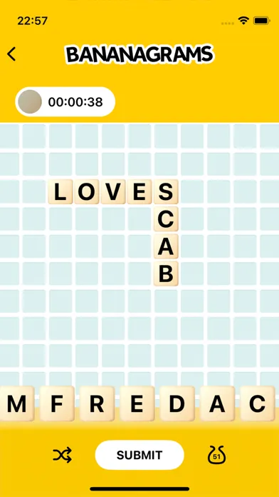 ภาพหน้าจอของ Bananagrams