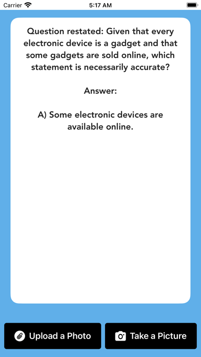 Capturas de pantalla de LSAT AI - Scan & Solve Prep