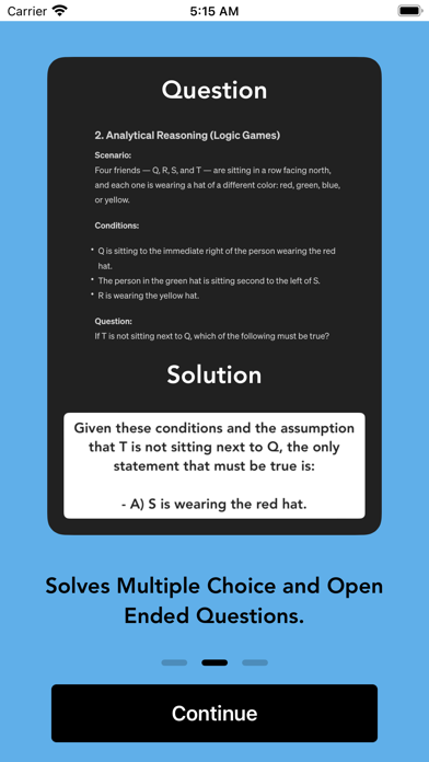 Capturas de pantalla de LSAT AI - Scan & Solve Prep