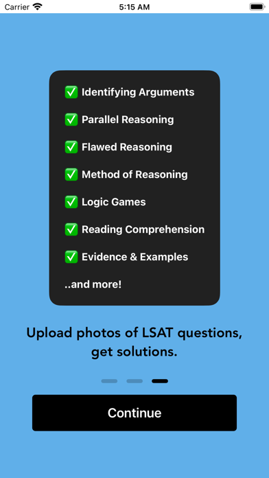 Capturas de pantalla de LSAT AI - Scan & Solve Prep