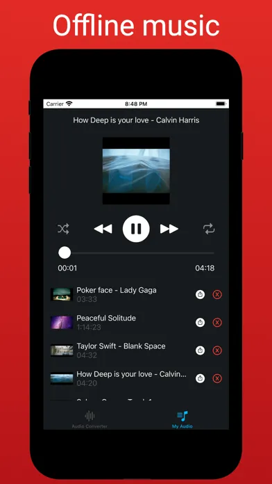 Captures d'écran de SoundPal: Offline Music Player