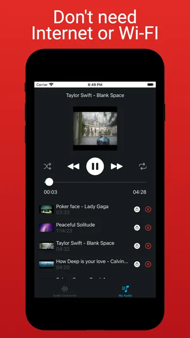 Captures d'écran de SoundPal: Offline Music Player