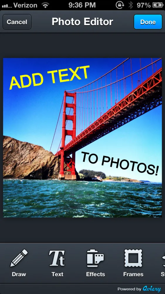 Tangkapan layar Paint on Photos: Draw, Add Text, Stickers, Collage, Frames, Filters & Effects to Pictures