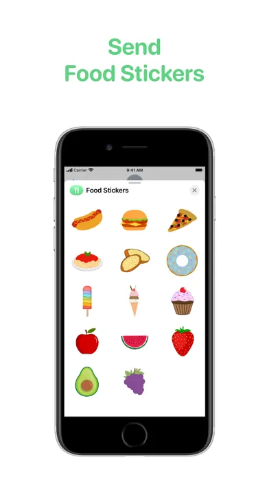 Screenshot di Food Stickers for iMessage