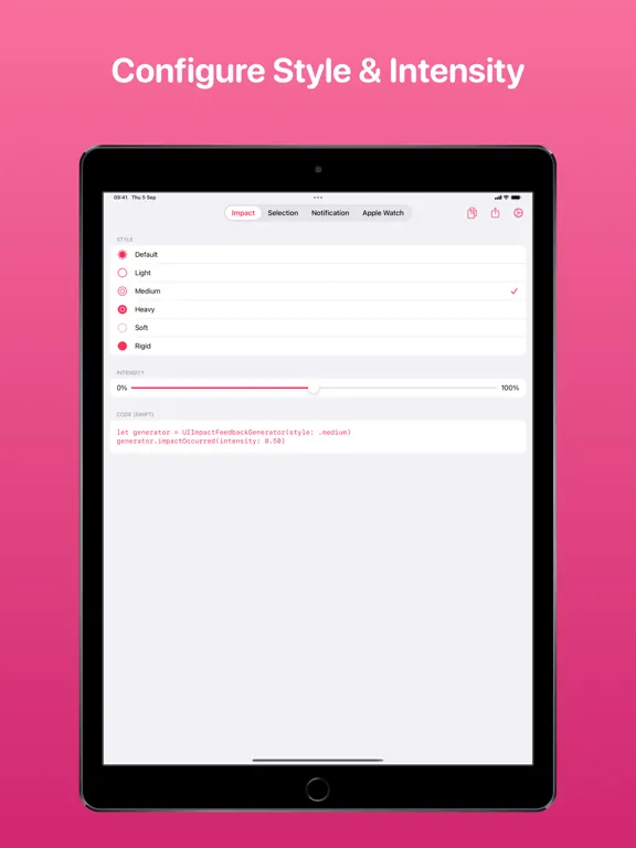 Screenshot di Haptics - Test Haptic Feedback iPad