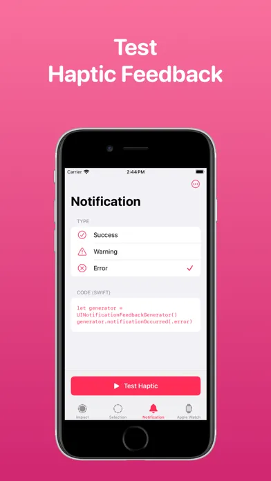Screenshot di Haptics - Test Haptic Feedback