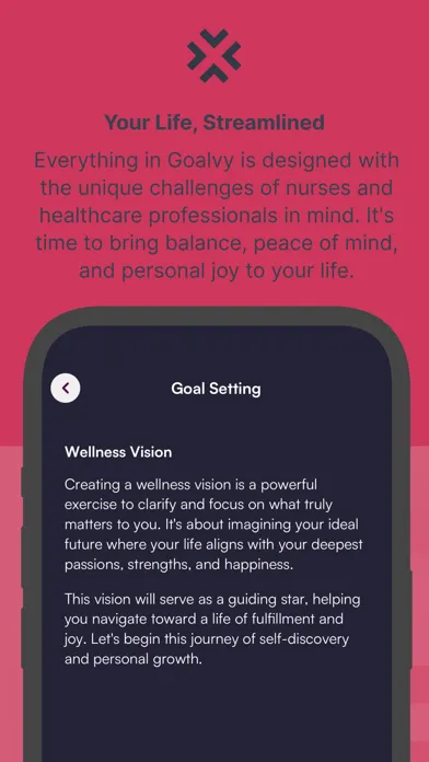 Capturas de pantalla de Goalvy: Planner & Life Coach