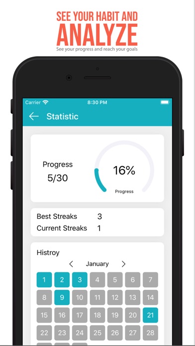 Screenshot di Daily - Habit Tracker