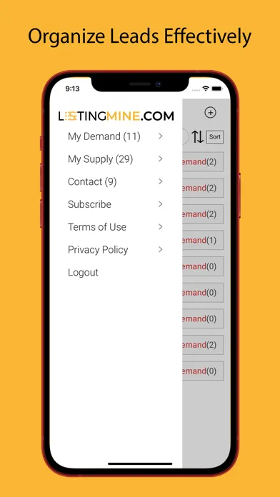 Capturas de tela do Listing Mine - Leads Generator