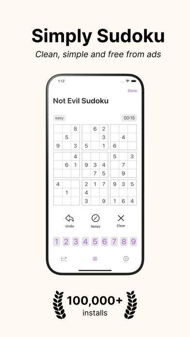 ภาพหน้าจอของ Not Evil Sudoku