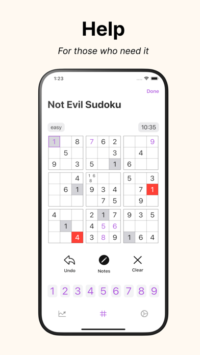 ภาพหน้าจอของ Not Evil Sudoku