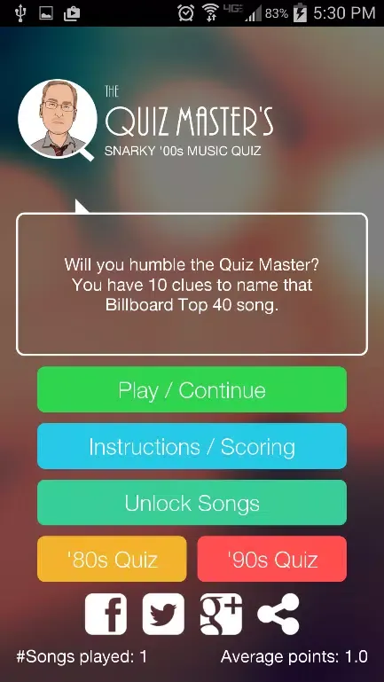 Quiz Master’s '00s Music Quiz应用截图