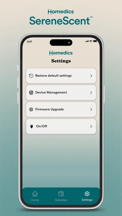 Homedics SereneScent স্ক্রিনশট