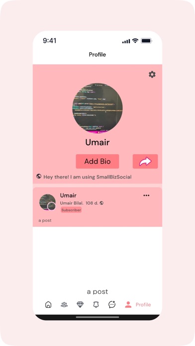 ภาพหน้าจอของ Small Bizz Social