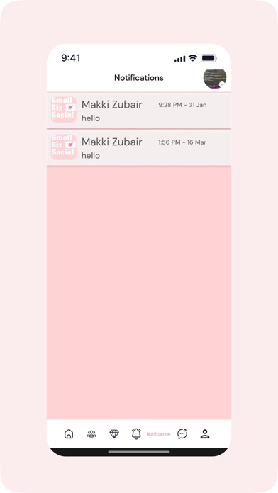 ภาพหน้าจอของ Small Bizz Social
