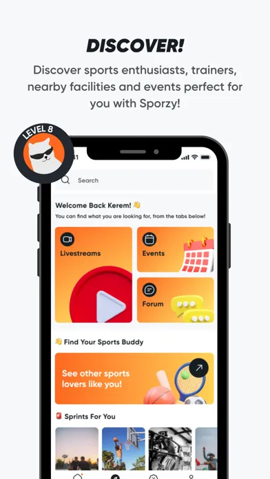 Capturas de pantalla de Sporzy ®: Find Sports Buddy