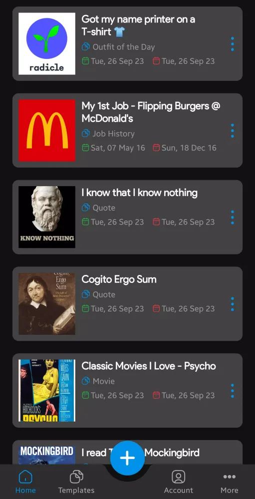 TimeStampR Woman Life In 1 App Screenshots