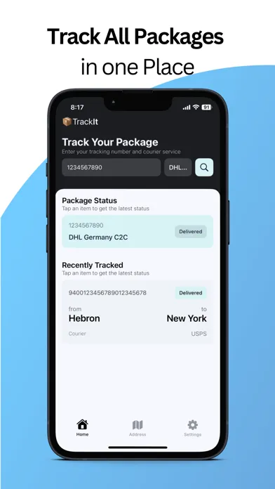 Скриншоты Trackit - Package Tracker