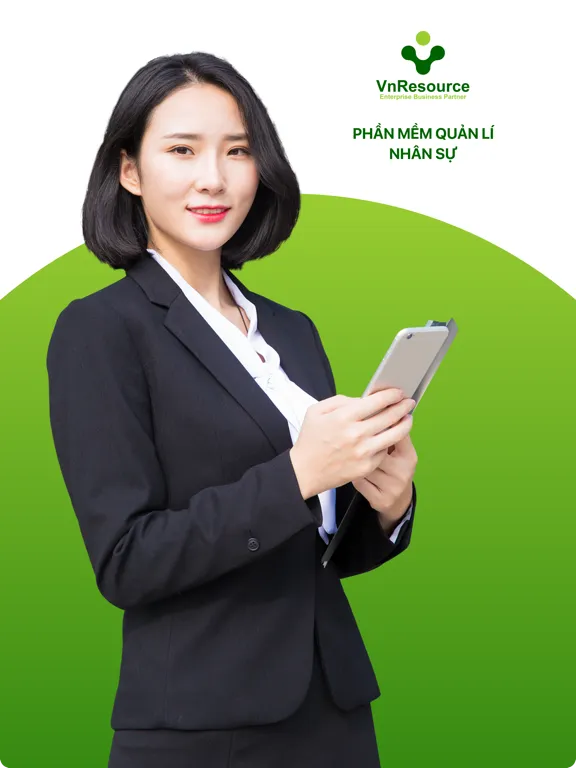 Tangkapan layar VnResource HRM EX Portal iPad 