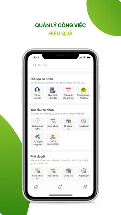 Tangkapan layar VnResource HRM EX Portal