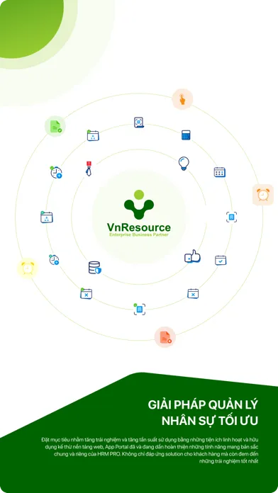 Tangkapan layar VnResource HRM EX Portal