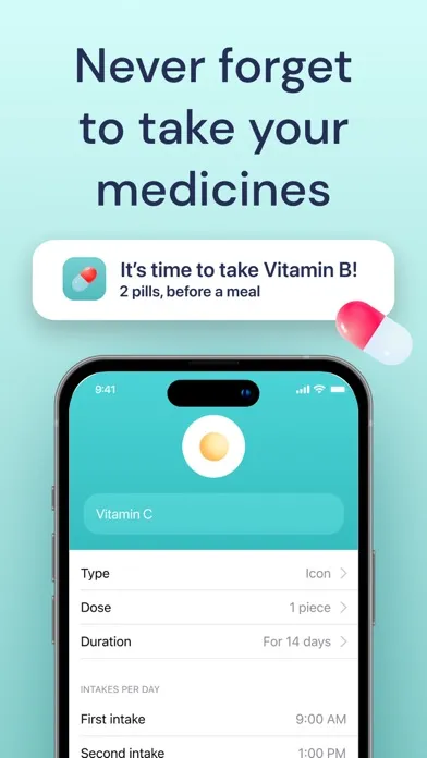 Captures d'écran de Pill Reminder ◐ Med Planner