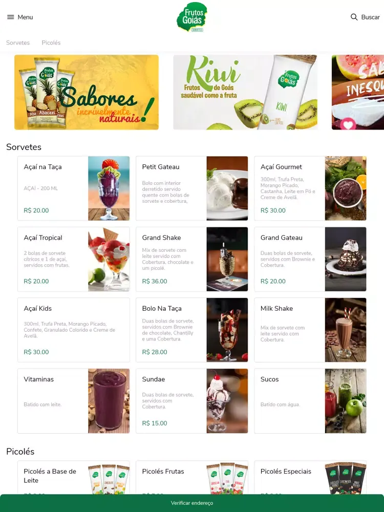 Zrzuty ekranu Frutos de Goiás Sarzedo iPad 