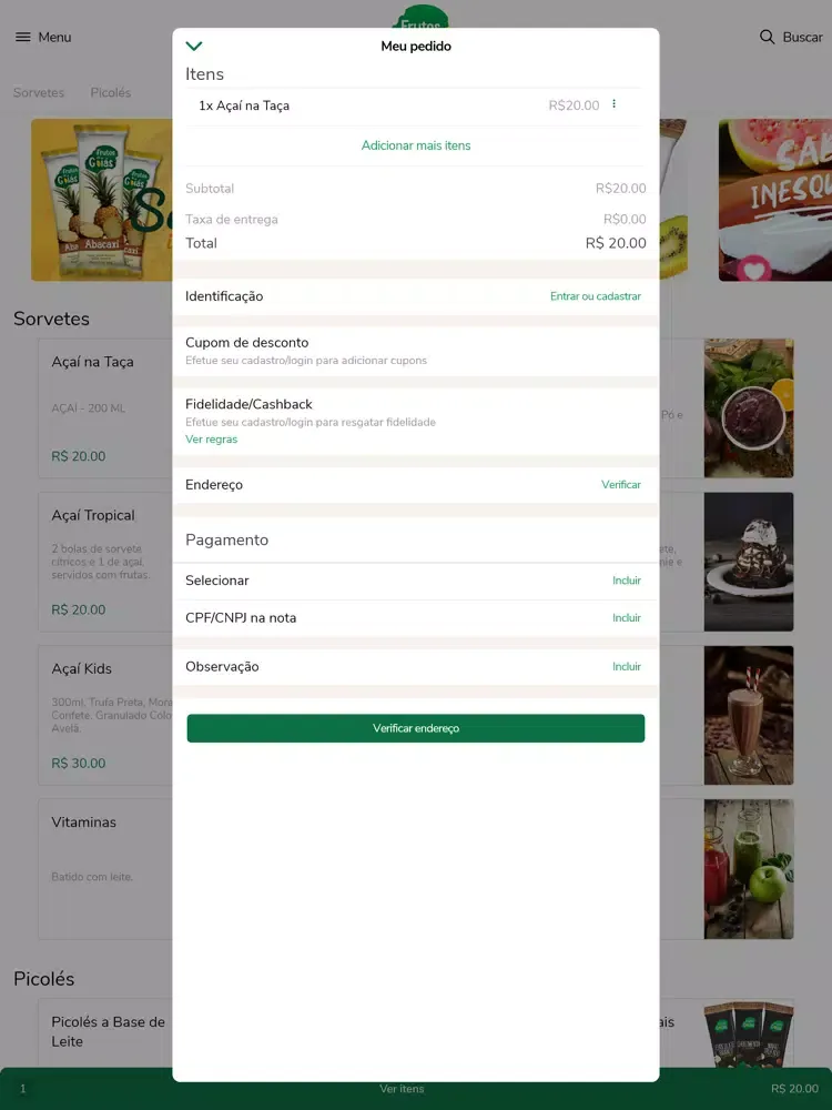 Zrzuty ekranu Frutos de Goiás Sarzedo iPad 