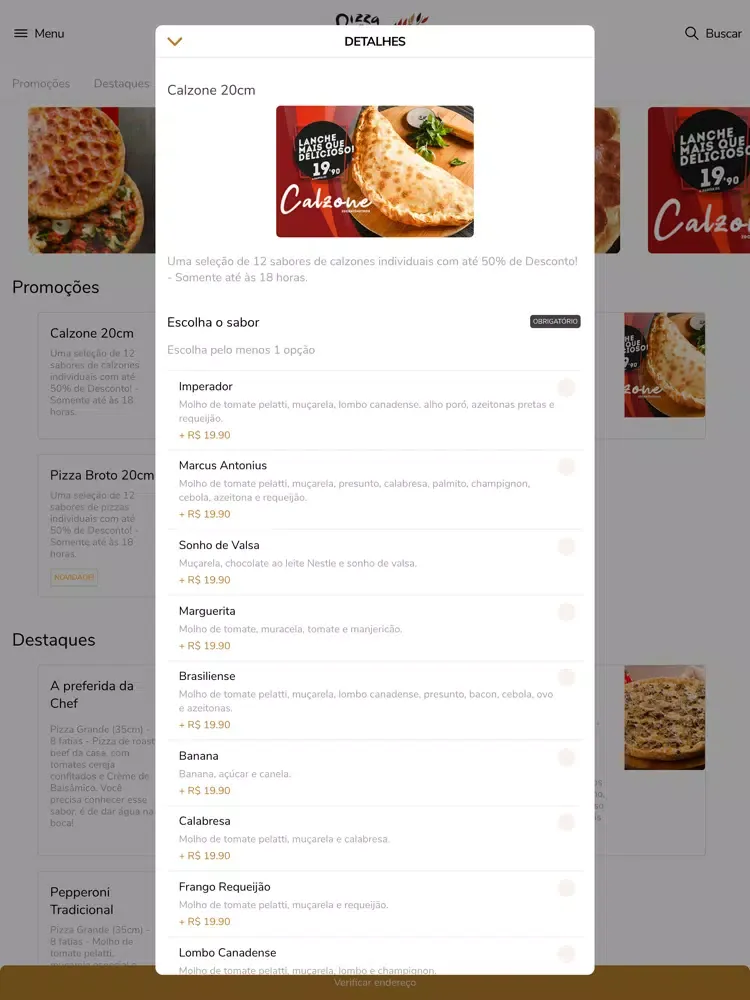 Pizza Cesar Delivery iPad  स्क्रीनशॉट