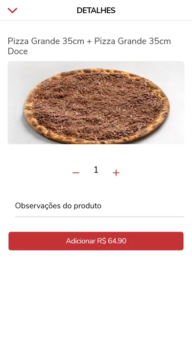 Tangkapan skrin Primo Pizza