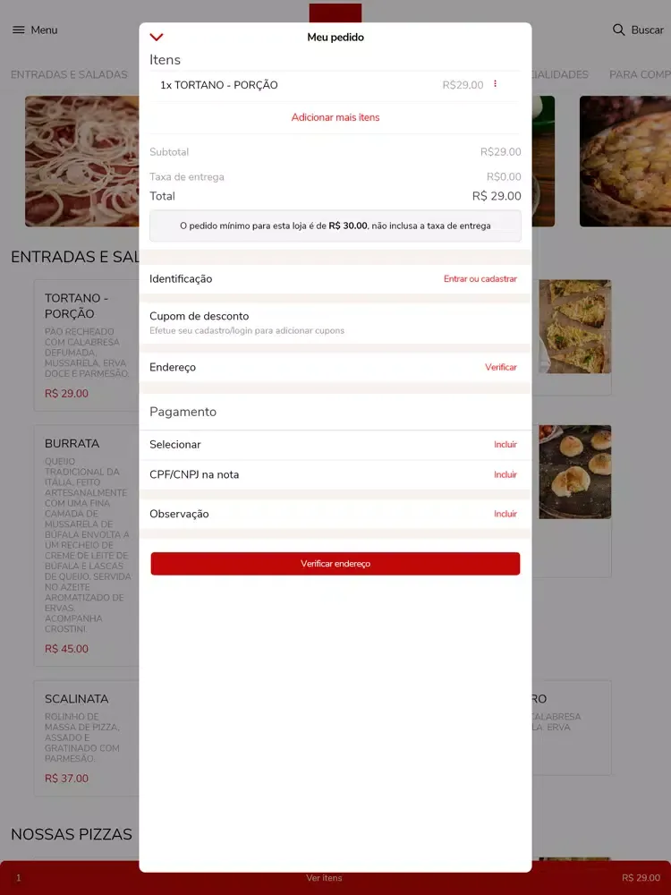 Captures d'écran de Quintal Fratelli Delivery iPad 