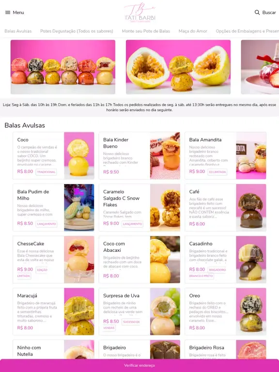 Скриншоты Tati Barbi Balas Caramelizadas iPad 