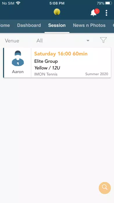 Screenshot di IMON Tennis