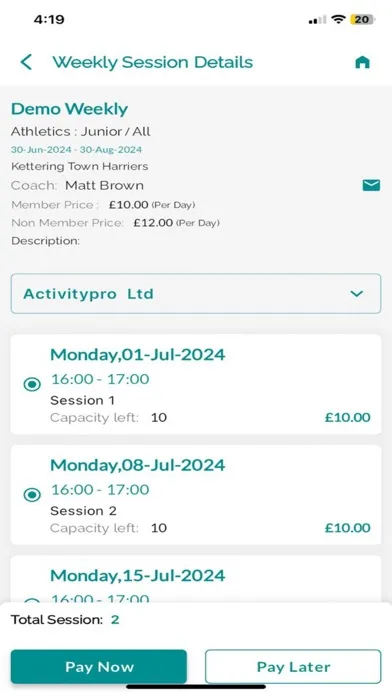 Screenshot di Kettering Town Harriers