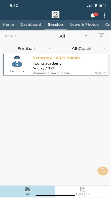 Capturas de pantalla de Wimborne Town Football Club