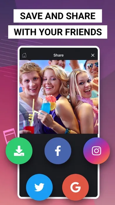 Zrzuty ekranu Add Background Music to Video+
