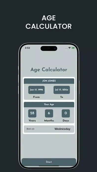 Скриншоты Age Calculator ·