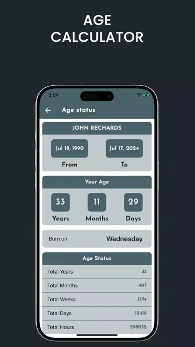 Скриншоты Age Calculator ·