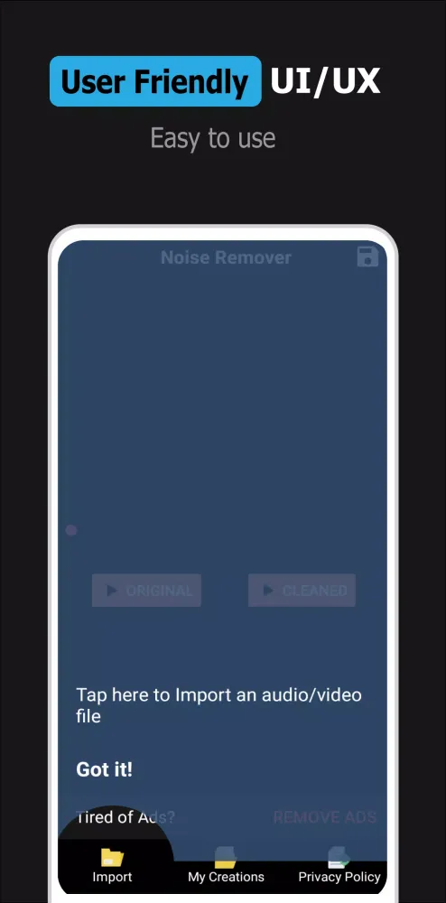 Screenshot di Noise Remover - Audio & Video
